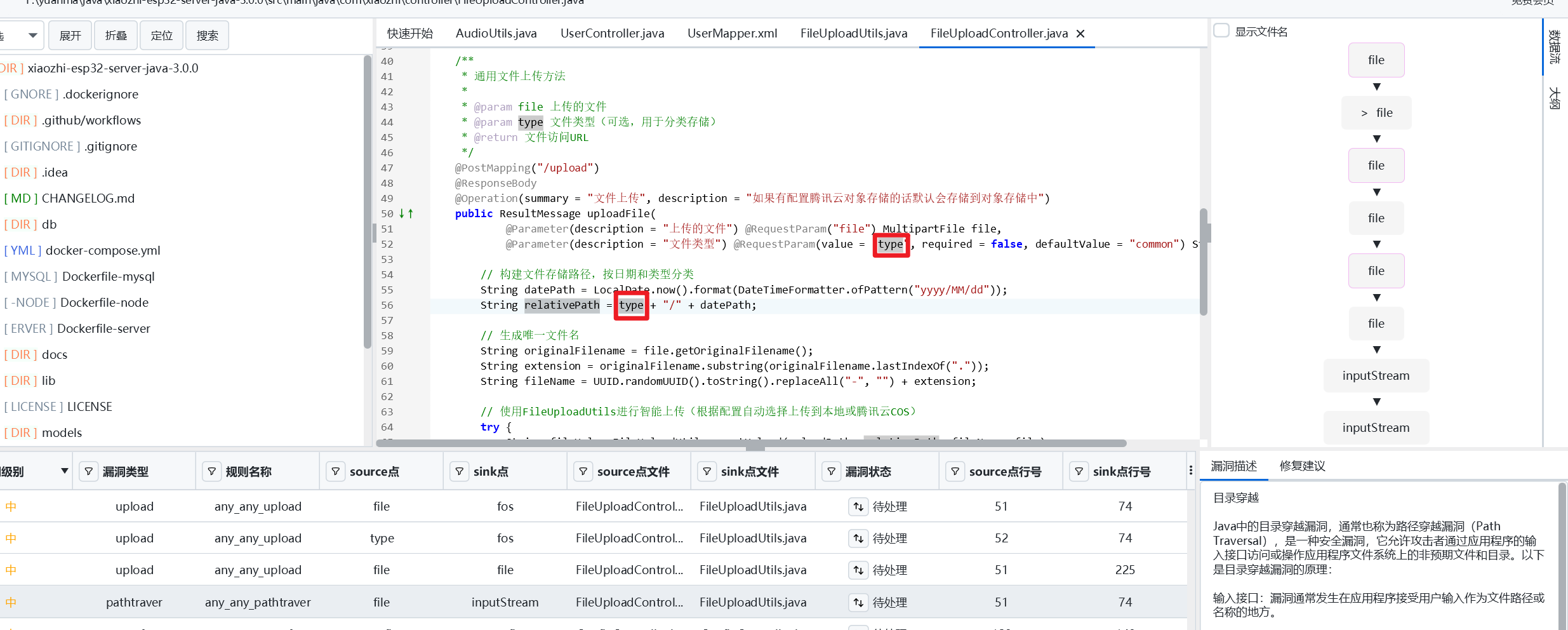 记录第一次完整的代码审计-Xiaozhi ESP32 Server Java